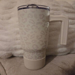 Hydrapeak White Gray Leopard Print Water Bottle One Size